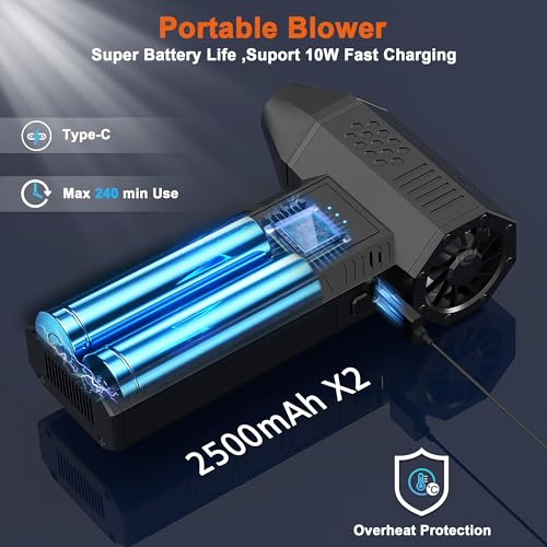  [AUSTRALIA] - Compressed Air Duster-130000RPM Super Power Air Blower with Brushless Motor