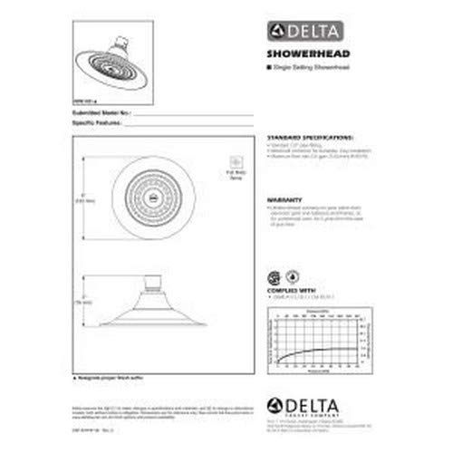 Delta Faucet Single Setting Raincan Shower Head, Oil Rubbed Bronze Round Shower Head, Rainfall Shower Head, High Pressure Shower Head, 1.75 GPM Flow Rate, Oil Rubbed Bronze RP61181OB