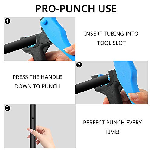 Outus 2 Pcs Drip Irrigation Tubing Hole Punch Tool Fitting Insertion Tool