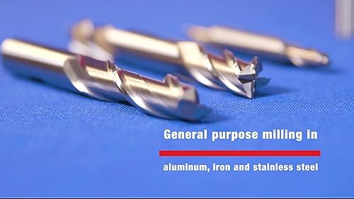 Drill America 1/2" Cobalt 4 Flute Double End End Mill, DWC Series 1/2 in 1/2 Inches 1 Inches 4-1/8 Inches DWCXL218