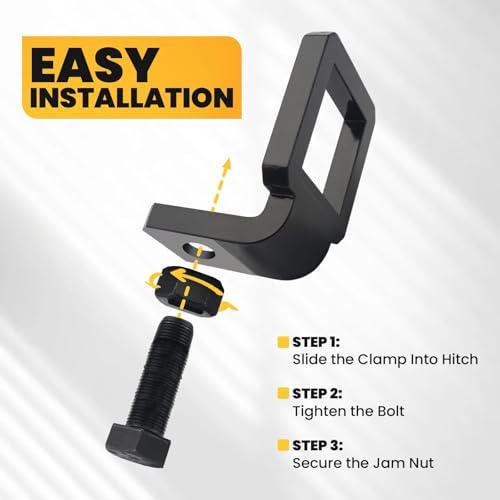 2-Inch Anti-Rattle Trailer Hitch Clamp 2 inch Hitch Clamp