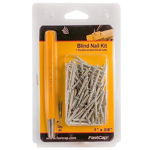 FastCap Blind Nail Kit with 80 Nails (1" x 5/8")