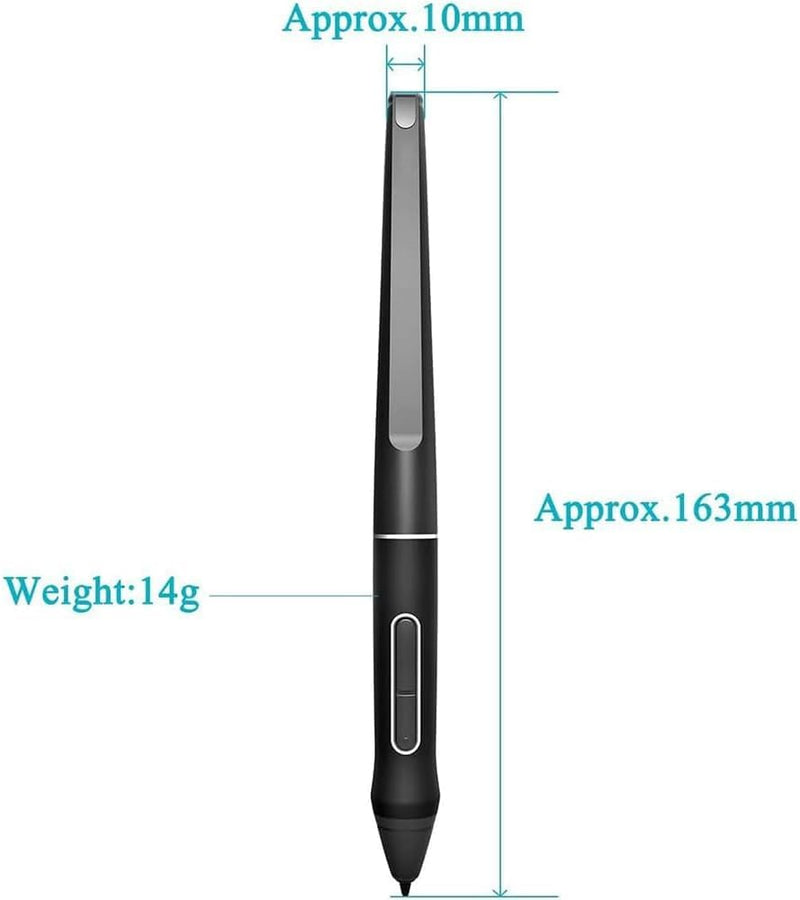 PW507 Battery-Free Pen Compatible with Kamvas Pro 12, Kamvas Pro 13, Kamvas Pro 16, Kamvas 16 and Kamvas 20 Graphics Drawing Monitor | Replacement Digital Pen Compatible with Huion Kamvas Pro 12, Pro 13, Pro 16, Kamvas 16, Kamvas 20 Graphic Drawing Mon...