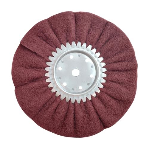 10" x 2 Section Non Woven Abrasive Airway Buffing Wheel,5/8" Arbor Hole,1pc
