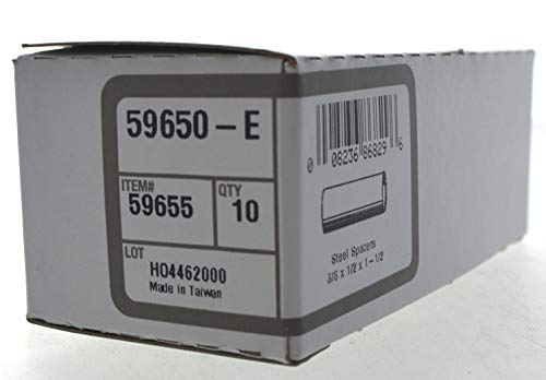 Hillman 10 Pcs Seamless Steel Spacers (3/8" ID x 1/2" OD x 1-1/2" Length) | Unthreaded Metal Spacer Sleeves | Steel Tubular Spacers for Hardware Alignment, Circuit Boards & Mechanical Applications