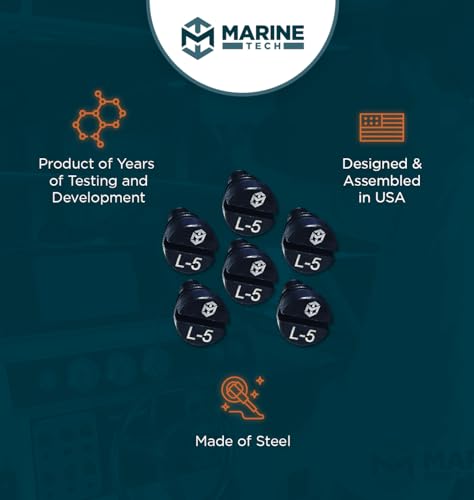 Marine Tech Tools L-5 Replacement Pins AMT0037, 6 Pack, Hardened Steel