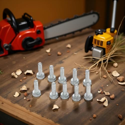 20Pcs Silver Iron Spline Screw Bolt T27 M5X18 Fit for STIHL Chainsaw Weed Eater Strimmer 9022 340 1010 Chainsaw Parts and Accessories,Chainsaw Accessories