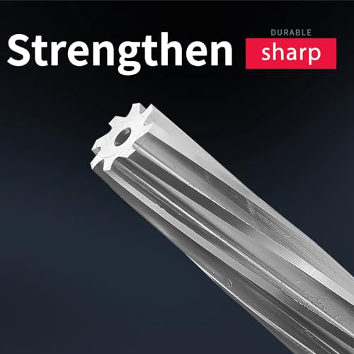 HSS Fixed Stem Guide Reamers Spiral 19mm，High Hardness H7 high Precision,1 pcs DRINYOUNG（19mm）