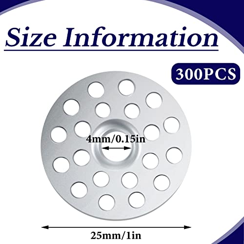 Cunhill 300 Pieces 1 Inch Plaster Washers Zinc Washer for Wall Repair