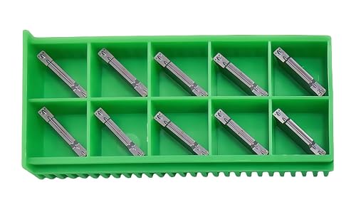 DLTOOLS Industrial MGMN300 PVD Coated(Black&Grey) CNC Grooving Carbide Inserts Cutting Tools for Steel,10pcs DL-MGMN300 PVD Coated(black&grey)