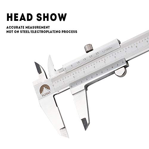 Oudtinx Professional Caliper Vernier Caliper 0-6"/150mmx0.001/0.02mm 0-6"