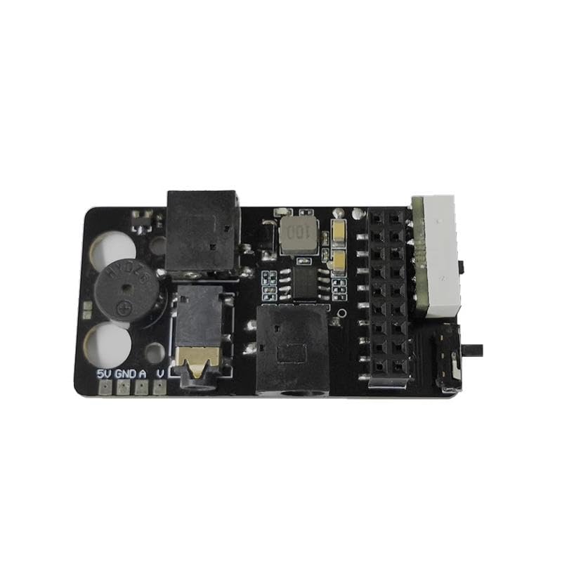 5.8G Analog to Digital FPV Receiver Module Adapter Board with Voltage Alarm Function for DJI FPV Goggles Fatshark RapidFire Furious True-D Module (V3.0 Plus)
