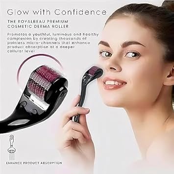  [AUSTRALIA] - Derma Roller 540 Titanium Micro Needling for Face and Body-Face Roller for Skin Rejuvenation Anti Ageing Scar Acne marks Cellulite Treatment-Beard Roller for Hair Growth for Men and Women (1.5 mm) 1.5 mm