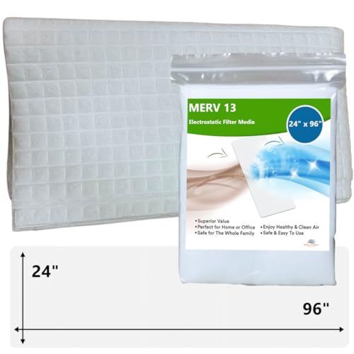 NORTHWEST ENTERPRISES MERV 13 Filter Media 24"x96", Cut to Fit