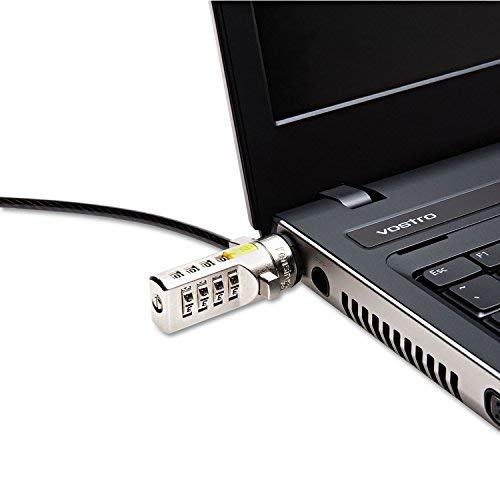 Kensington Combination Ultra Cable Lock for Laptops and Other Devices (K64675US),Silver