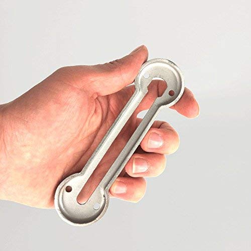 Extra-Thick Door Chain Lock- Sus304 Stainless Steel Casting Door Security Chain Guard, Heavy Duty Latch Lock for Inside Door, Brushed Nickel Finish (Deluxe Extra-Thick:3 mm) (EK-07) EK-07
