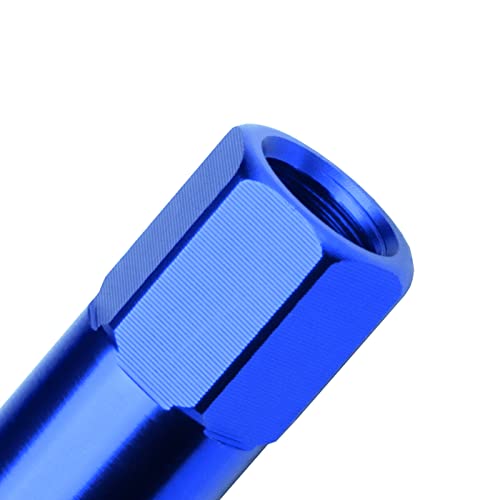 Blue 20 PCS M12x1.5 Lug Nuts 60mm Extended Tuner Aluminum Wheels Rims Cap WN02 BLUE