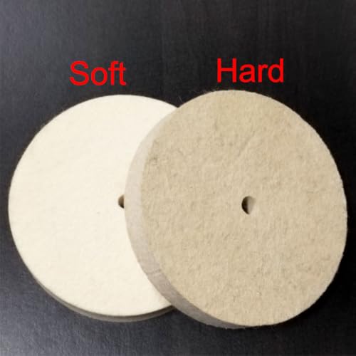 8 Inch Soft Felt Buffing Wheel with 5/8" Arbor Hole 8'' Soft Felt Wheels