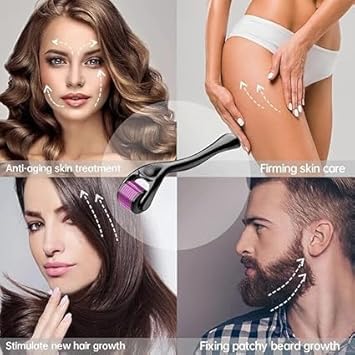  [AUSTRALIA] - Derma Roller 540 Titanium Micro Needling for Face and Body-Face Roller for Skin Rejuvenation Anti Ageing Scar Acne marks Cellulite Treatment-Beard Roller for Hair Growth for Men and Women (1.5 mm) 1.5 mm