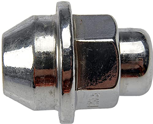 Dorman 611-194 M12-1.50 Wheel Cover Retaining Nut - 21 mm Hex, 37 mm Length Compatible with Select Ford/Mercury Models, 10 Pack