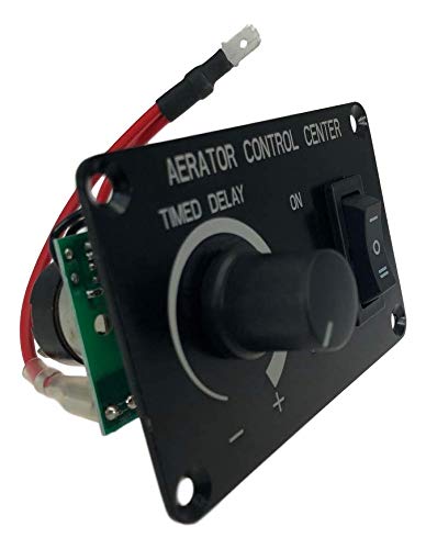 Pactrade Marine Aerator Timer Switch for Livewell Aerator Pump PRO | Custom Delay Settings | Multipurpose 12V Timer Switch for 10A Loads | Fishing Boats, Portable Bait Tanks, & More