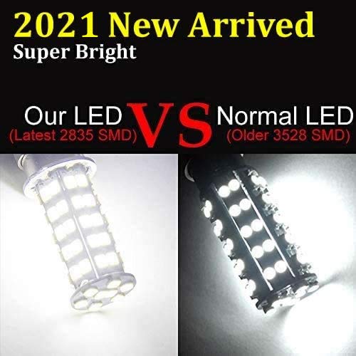 10 Pcs Extremely Super Bright 1156 1141 1003 BA15S 68-SMD LED Replacement Light Bulbs for RV Indoor Lights(10-Pack, Pure White (6000K-6500K Color Temputure)) 10-Pack Pure white (Color temperature 6000K-6500K)