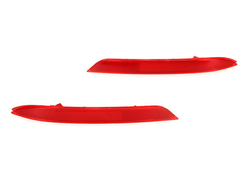iJDMTOY OEM-Red Rear Bumper Reflector Lens Replacements Compatible With 2016-2017 Honda Accord Sedan, OE-Spec LH RH Assembly