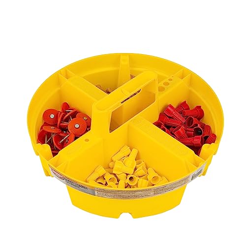 Bucket Boss - Bucket Stacker Small Parts Organizer, Bucket Organization (15051), Yellow (Pack of 2) 1 Count (Pack of 2)