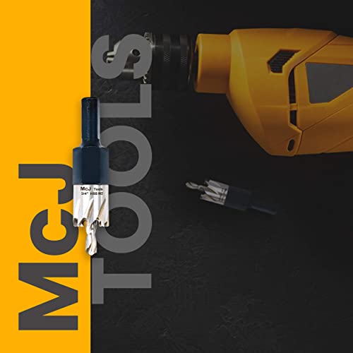 McJ Tools 32mm HSS M2 Drill Bit Hole Saw for Metal, Steel, Iron, Alloy, Ideal for Electricians, Plumbers, DIYs, Metal Professionals