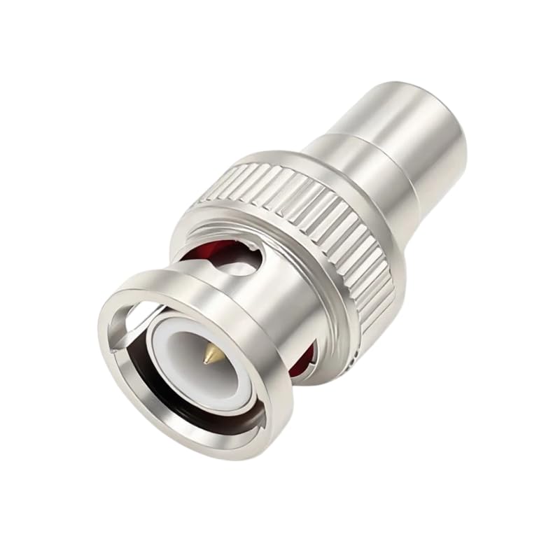 BNC to RCA Adapter 10-Pack RCA Female Plug to BNC Male Coaxial Connector | for CCTV Survelliance Camera system