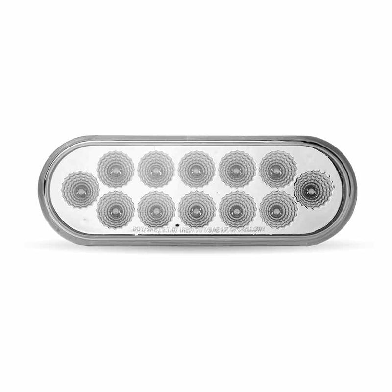 Dual Function Oval Red Stop, Turn & Tail and White Back-up LED Light
