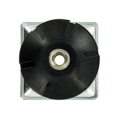 Outwater 2" Square Tube Caster Insert, 3/8-16 Thread, 20-Pack 20 Pack