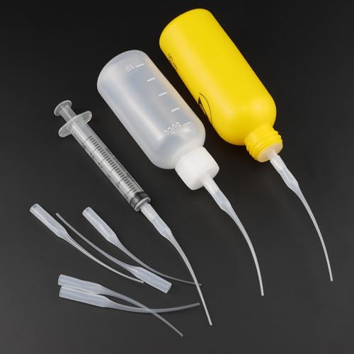 240PCS Glue Tips Precision Tip Applicator Bottle Set, Mixed 7 8 12 cm Plastic Extender for Accurate Dispensing in Craft and Lab Use