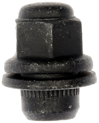 Dorman 611-336 Wheel Nut M12-1.50 Flat Top Nut - 21 mm Hex, 37 mm Length Compatible with Select Lexus/Toyota Models, 10 Pack