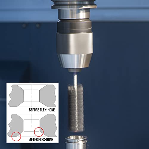 Brush Research CHB14M320BC Chamfer FLEX-HONE®, 0.551" (14mm) Diameter, 0.016"-0.030" Chamfer, 320 Grit, Boron Carbide Abrasive (Pack of 1)