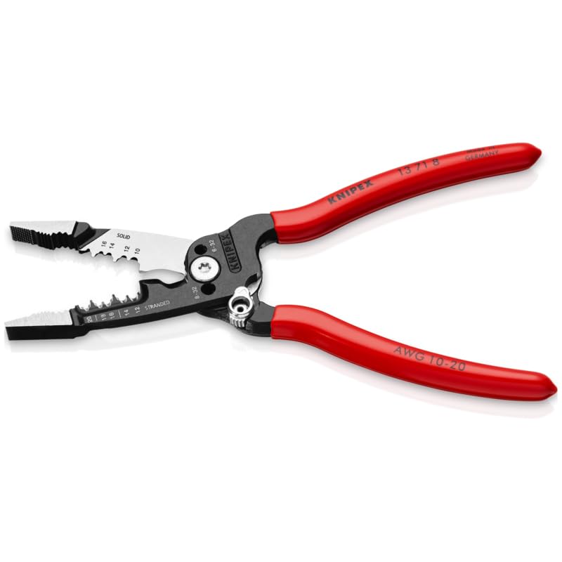KNIPEX Tools 13 71 8 Forged Wire Stripper, 8-Inch 8 inches (Pack of 1) Standard Grip