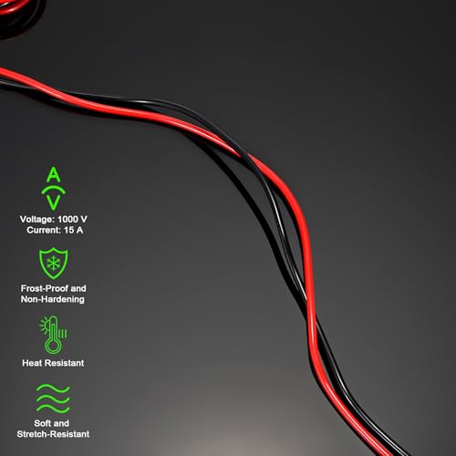 Sumnacon 4 Pcs 4mm Banana to Banana Plug Test Leads for Multimeter,3.3Ft/1M 1 m