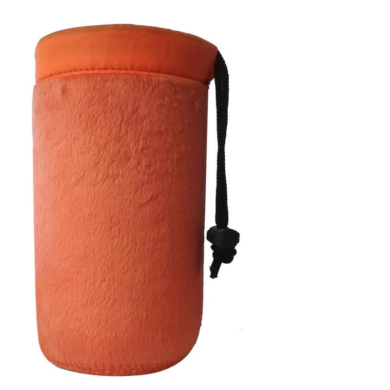 S Size (Small) Camera Lens Pouch, Thick Protective Neoprene Bag Storage Cover Case with Drawstring Design, Soft Plush Interior, Compatible for Canon, for Nikon, for Sony DSLR Lenses S: 8cm x 10cm (D x H)