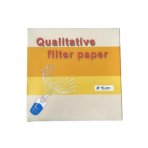 2Packs 15cm 20-25μm Qualitative Filter Paper OD=150mm Fast Speed 100 Sheet/Pack