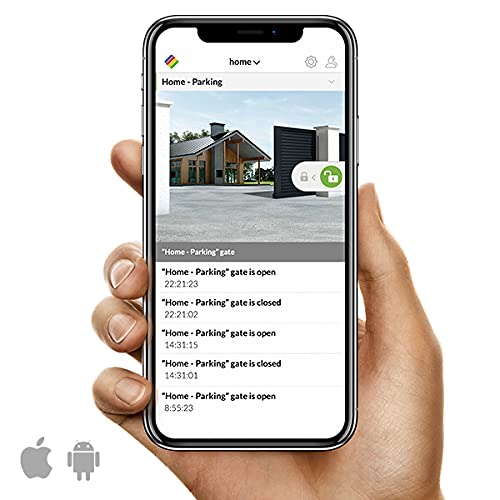 ismartgate MINI Smart gate Opener - Universal WiFi Remote Controller Compatible with Alexa, Google Home, iPhone, Android,Door Left Open Alert, Door Security Systems. No Hub Needed. Wireless Sensor
