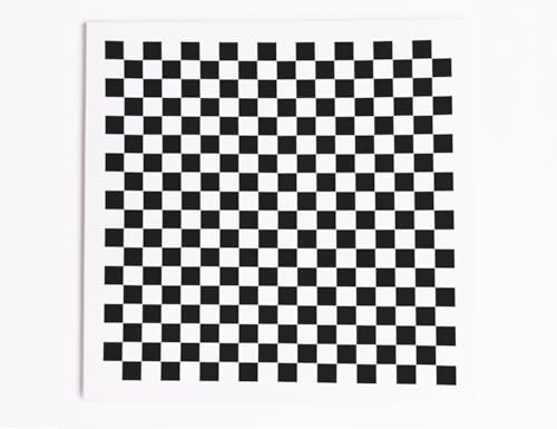Check Board Calibrator Lens Focus Calibration Chart Checkerboard Pattern Calibrating PET Or Aluminium Oxide Chess Board 18×18 (100×100), Aluminium Oxide