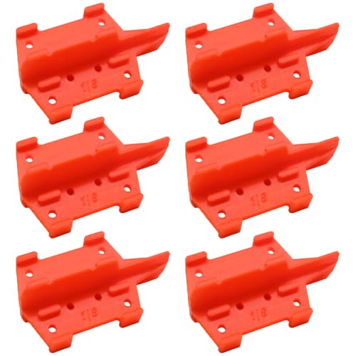 6 Pcs ABS Deck Board Spacers, 1/8, 3/16 Inch Orange Deck Spacing Tool