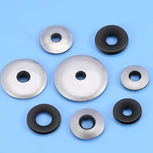 19x5.5x2.8mm Bonded Sealing Washers Stainless Steel EPDM Rubber Backed Screw Gasket - 100 Pcs Pack M5.5 * 19 19*5.5*2.8mm