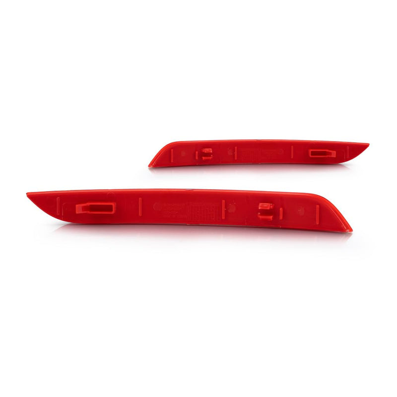 For 2012-2015 BMW 328i Pair Driver and Passenger Side Rear Bumper Reflector BM1184100 BM1185100 - Replaces 63 14 7 301 187 63 14 7 301 188 ;F30; for Sedan