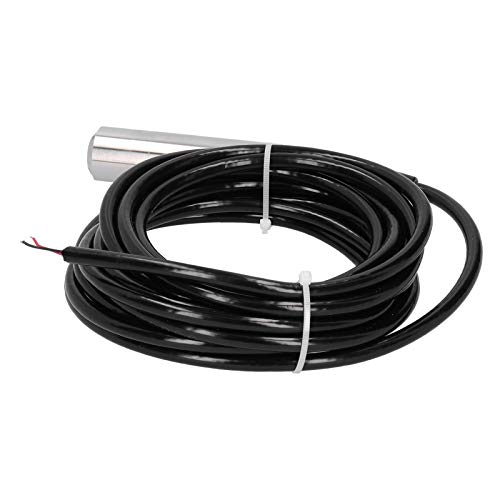 Eujgoov Liquid Level Sensor Transmitter, Water Level Detector, Stainless Steel Probe, 0-7m Range, Industrial Use, Water Monitoring System