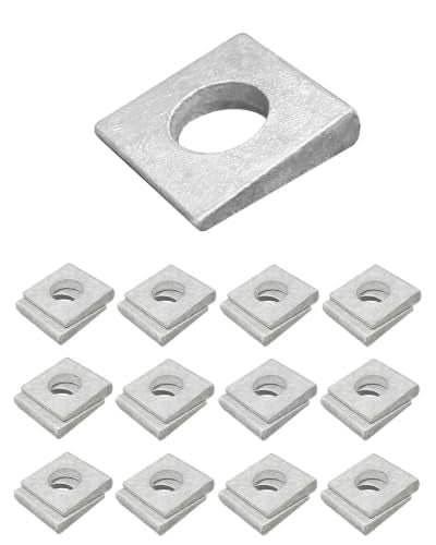 24-Pack 1/2" Hot-Dipped Galvanized Beveled Washers, I-Beam Strut Shim