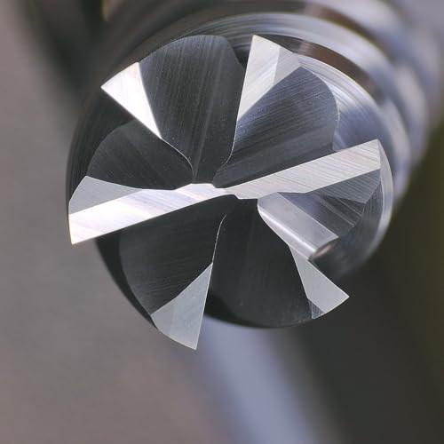 Tools Carbide End Mill Finish Machining Square Milling Cutter for Cutting Alloy Steels,Cast Iron, Hardened Steel - 6 Flute Cutting Tools 3/8 Shank (3/8-2.5" 1PCS) CEM 6F 3/8-2.5" 6F 1PCS