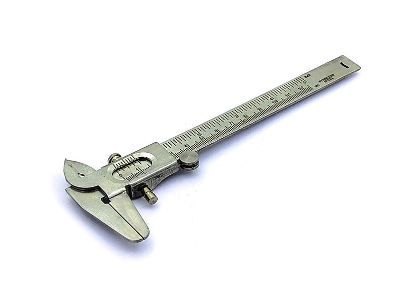 Non Digital Vernier Caliper Metric -Imperial Measuring System Tools for Inside, Outside, Depth & Step Measurements (Stainless Steel Body) (STAINLESS STEEL BODY)