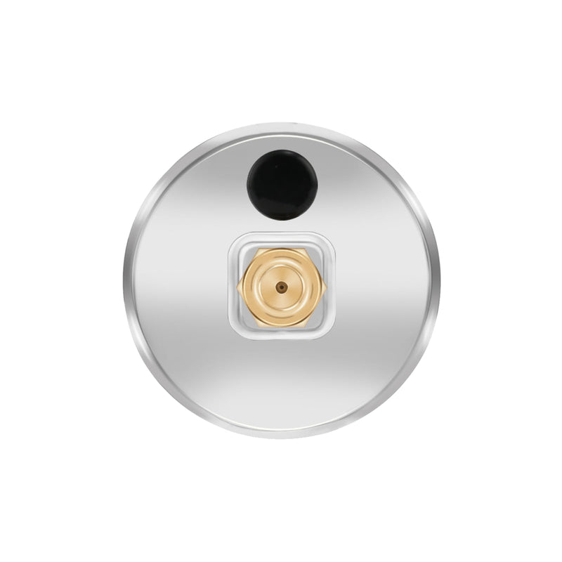 MEASUREMAN 1.5" Liquid Filled Fuel Pressure Gauge, 0-100 PSI Range for Accurate Tuning - Stainless Steel Case with a 1/16" NPT Center Back Mount