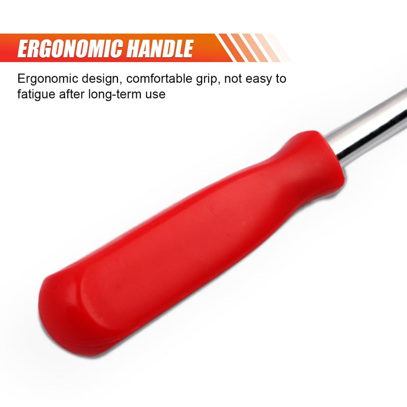 Oil Seal Disassembly Wrench Puller, Seal Puller Tool with Dual Hook Tips Remove Oil and Grease Seals, Car Repair Tool, Oil Seal Disassembly Tools for Car SUV and Light Truck (Red) Red